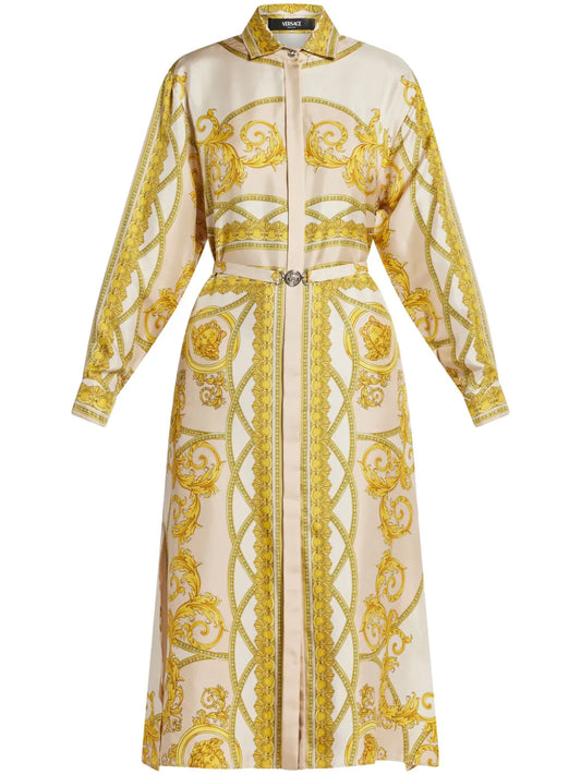 La Coupe Des Dieux Silk Shirt Dress