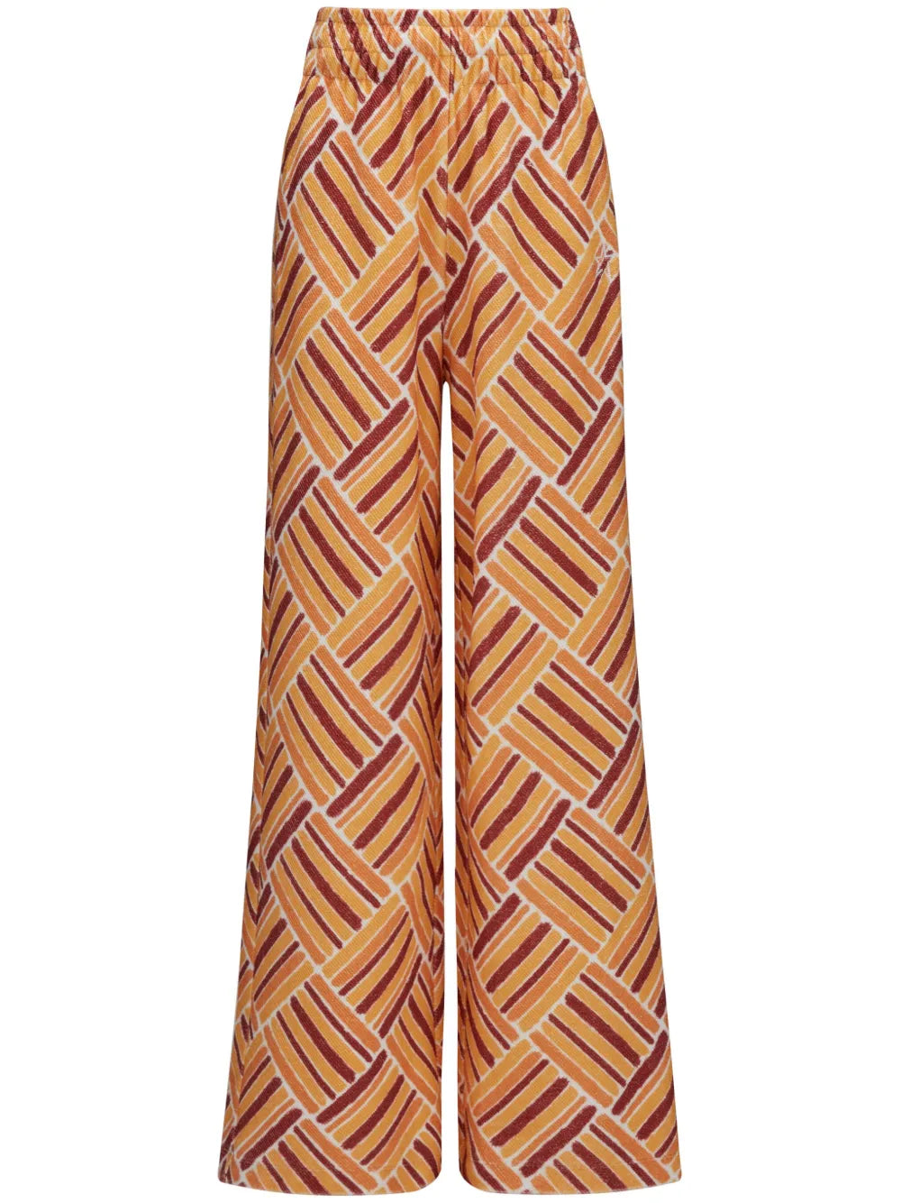 Eularia Geometric-Print Cotton Trousers