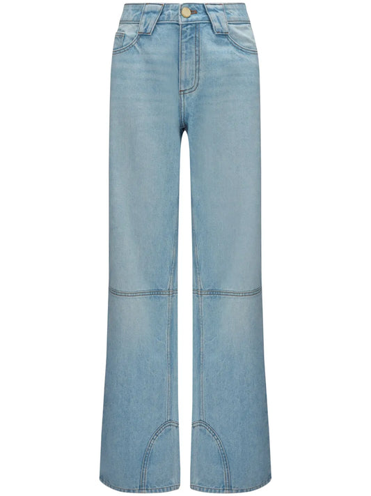 Low-Rise Wide-Leg Jeans