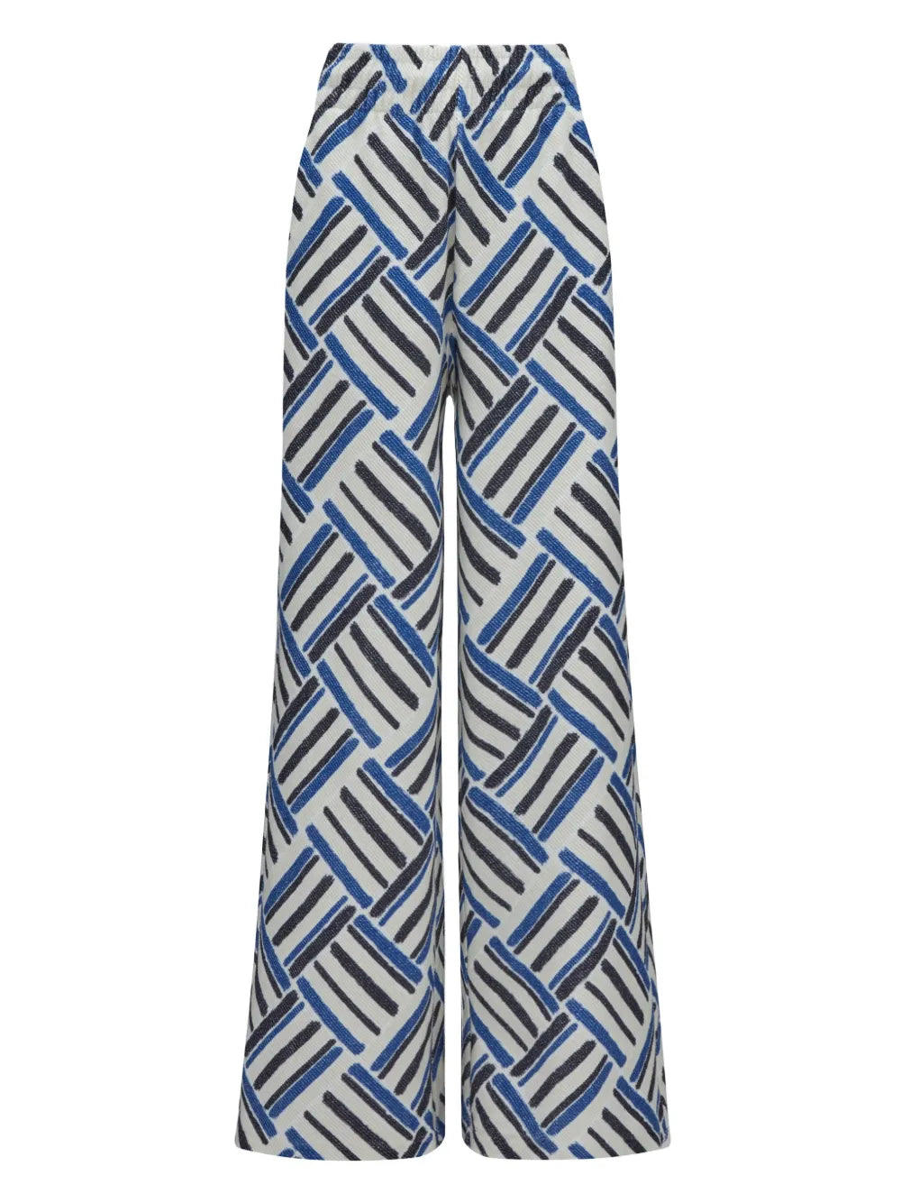 Eularia Geometric-Print Cotton Trousers