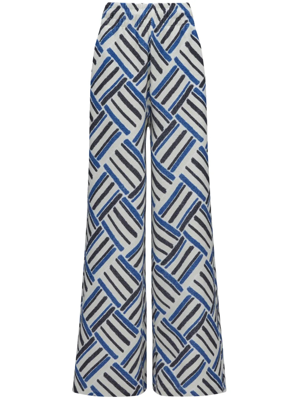 Eularia Geometric-Print Cotton Trousers