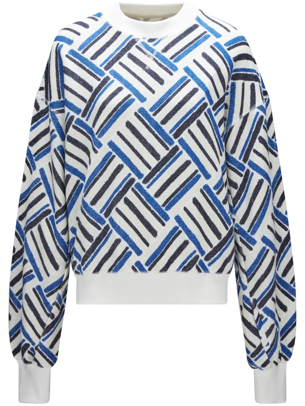Eularia Geometric-Print Cotton Sweatshirt
