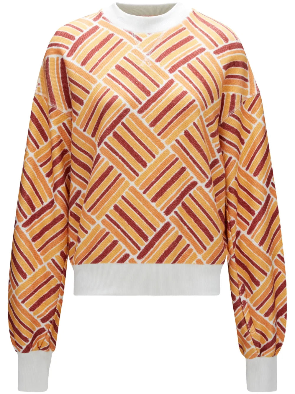 Eularia Geometric-Print Cotton Sweatshirt