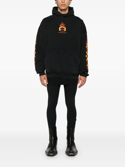 Logo-Print Cotton Hoodie
