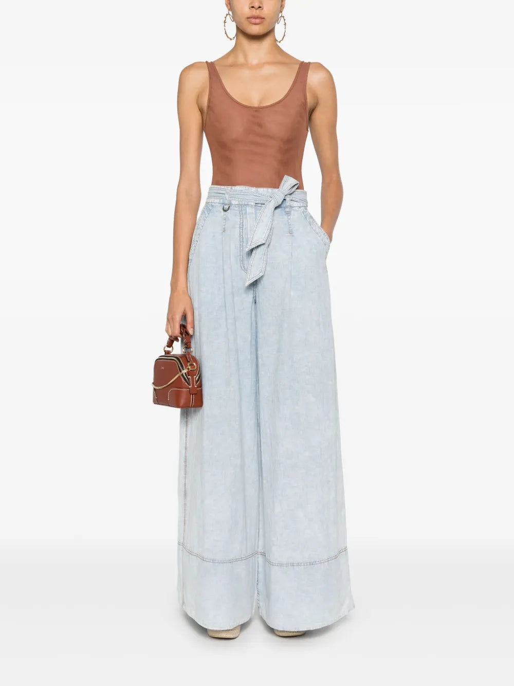 Wide-Leg Cotton Jeans
