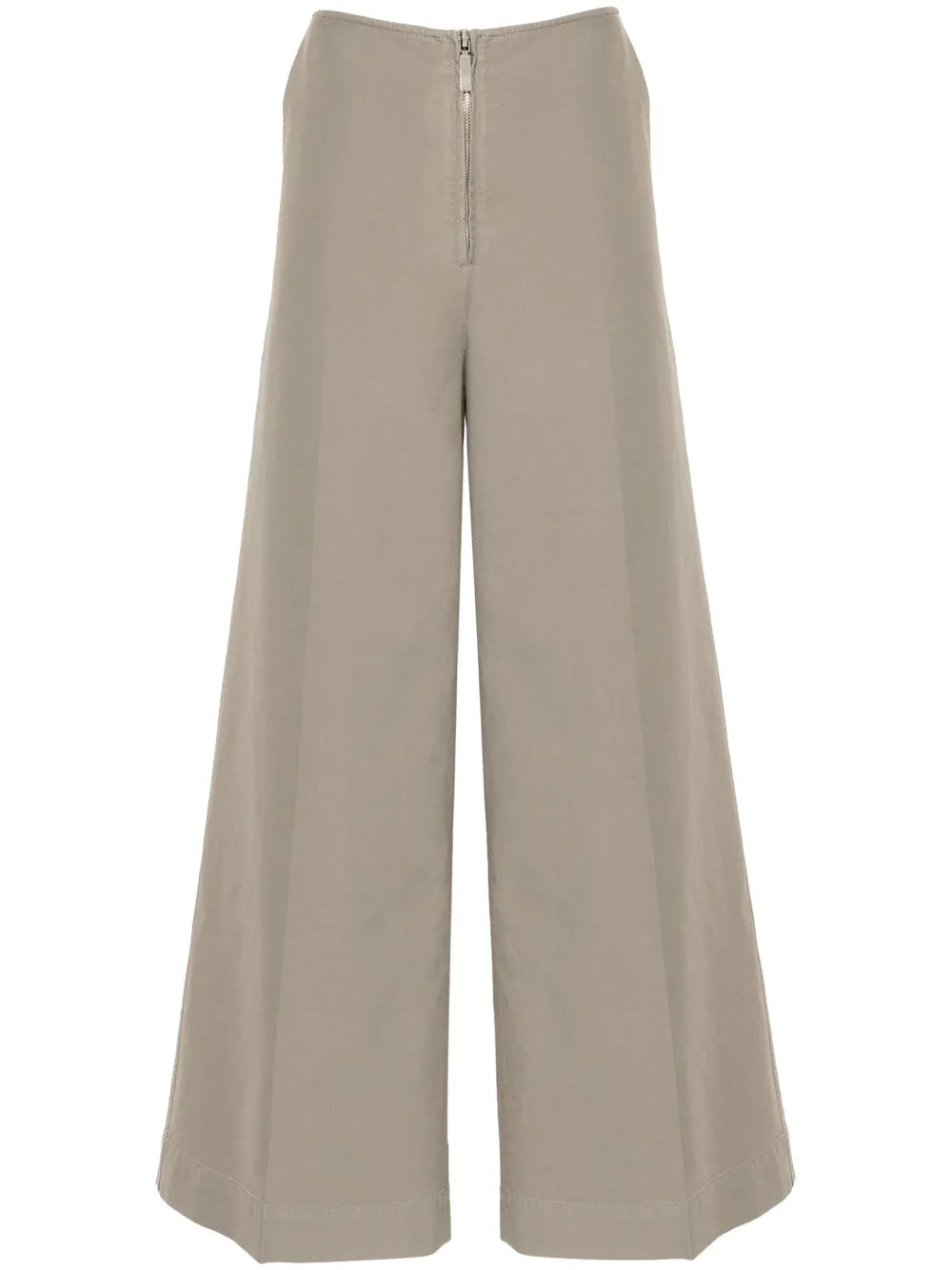 Cotton Wide-Leg Trousers