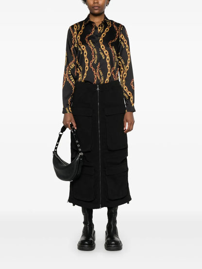 Chain Couture-Print Shirt