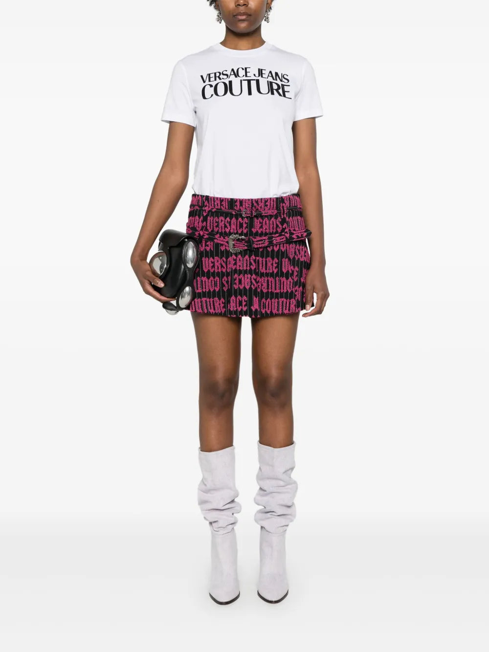Logo-Tape Cotton T-Shirt