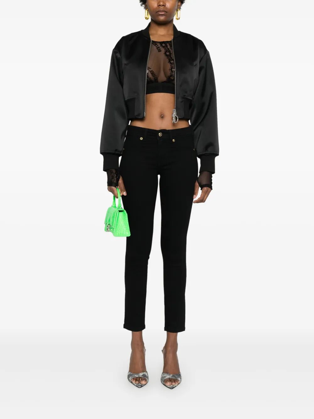 Logo-Plaque Skinny Jeans
