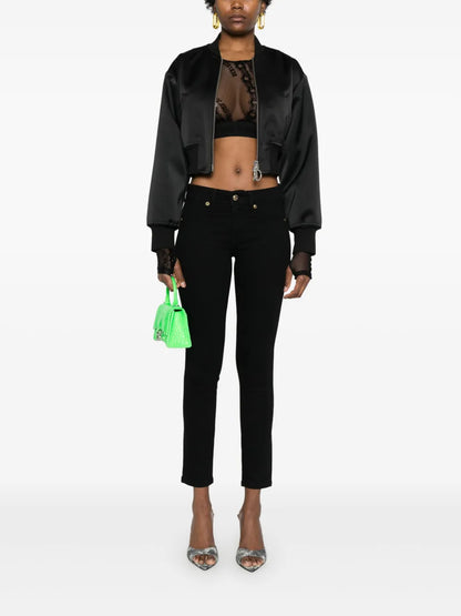 Logo-Plaque Skinny Jeans