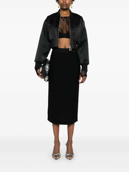Chain Couture-Flocked Top