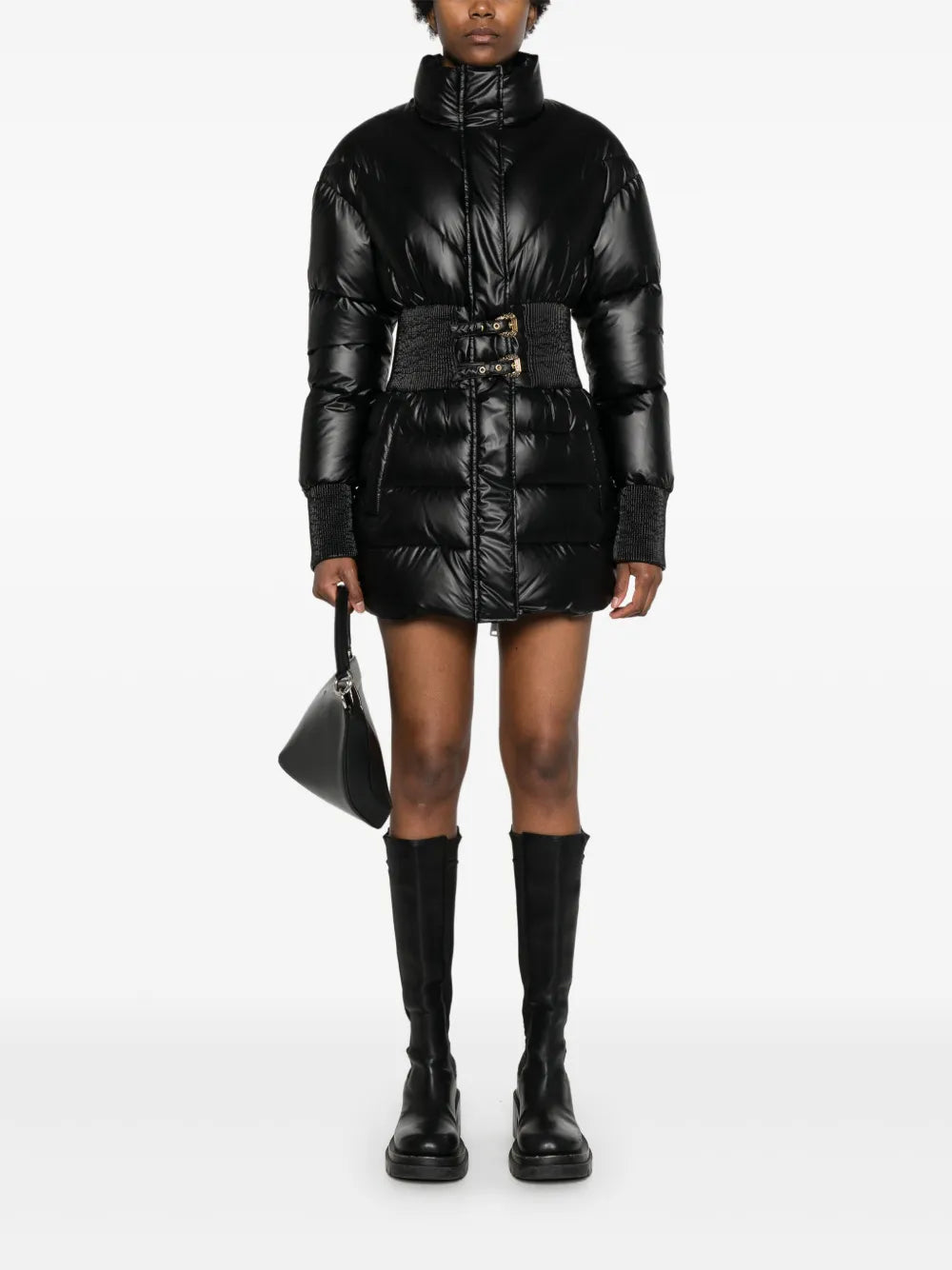Baroque-Buckle Padded Jacket