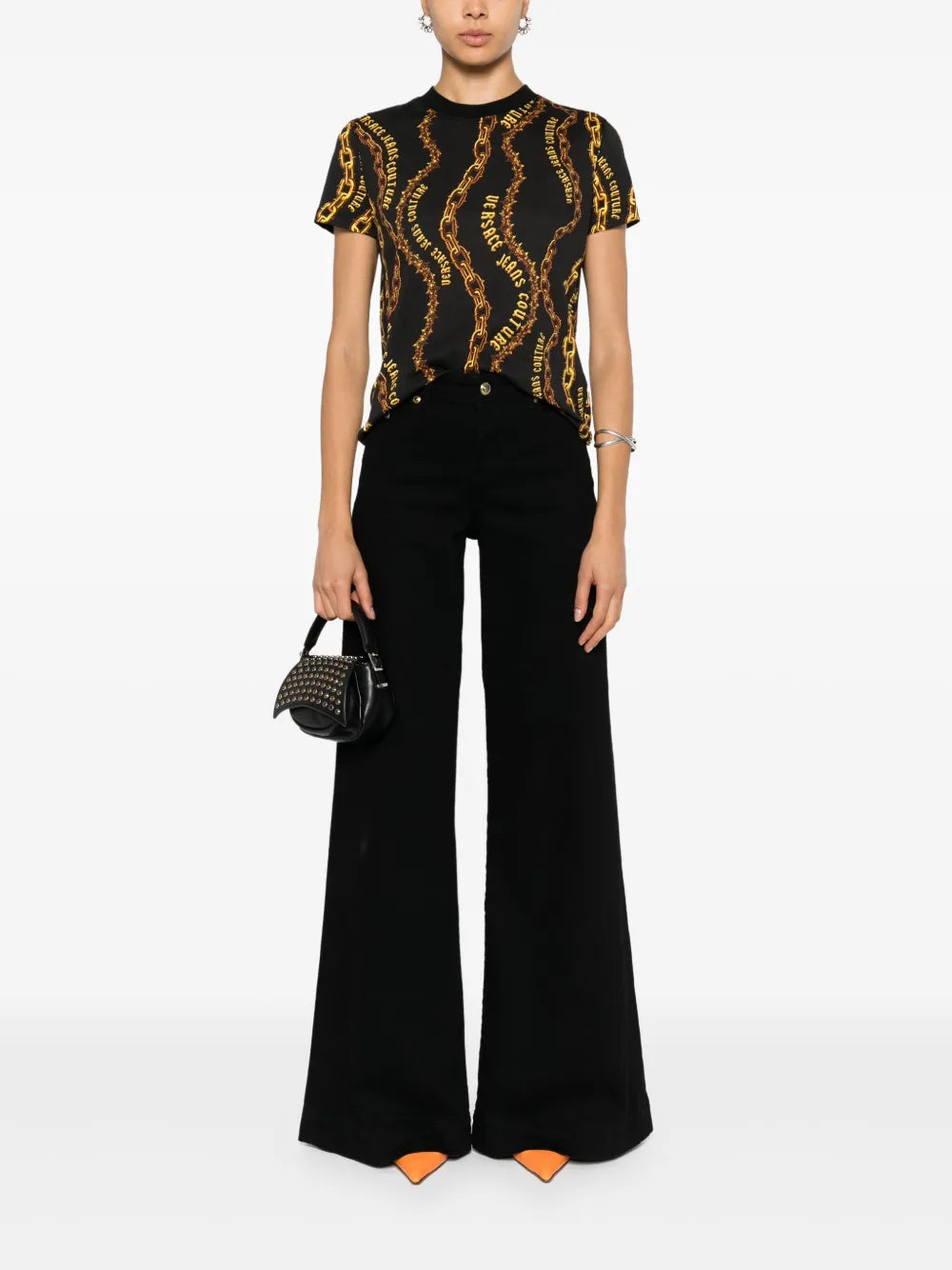 Chain Couture Cotton T-Shirt