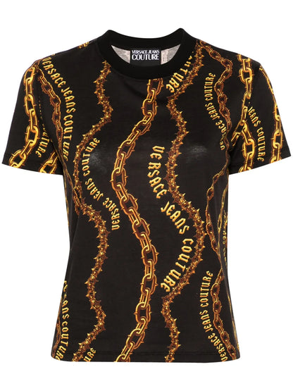 Chain Couture Cotton T-Shirt