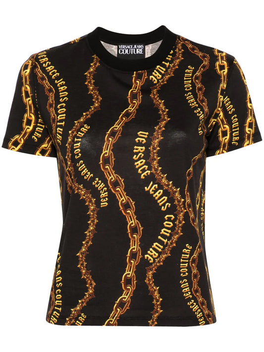 Chain Couture Cotton T-Shirt