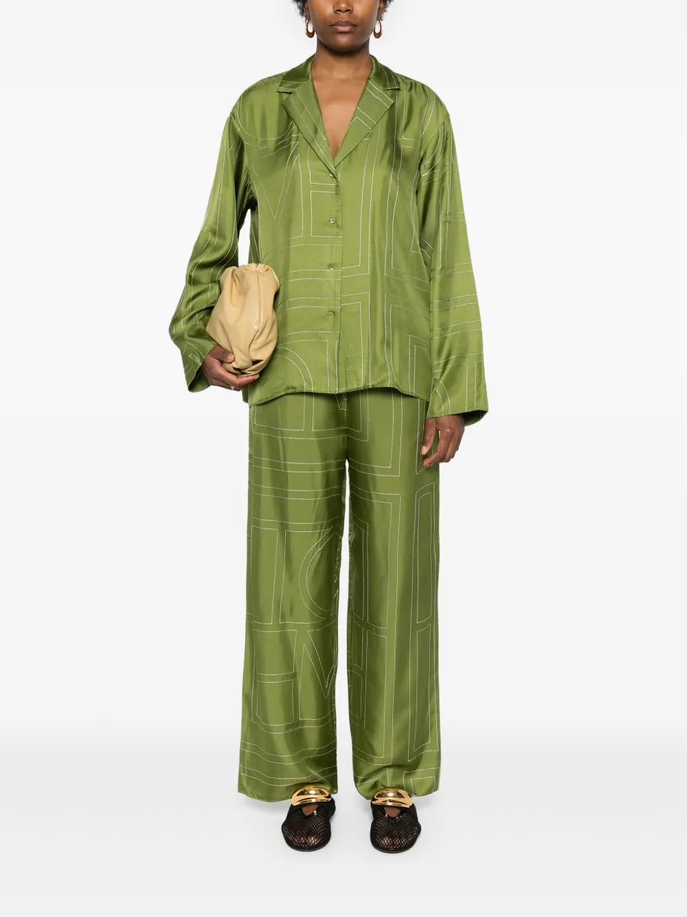 Monogram Silk Shirt