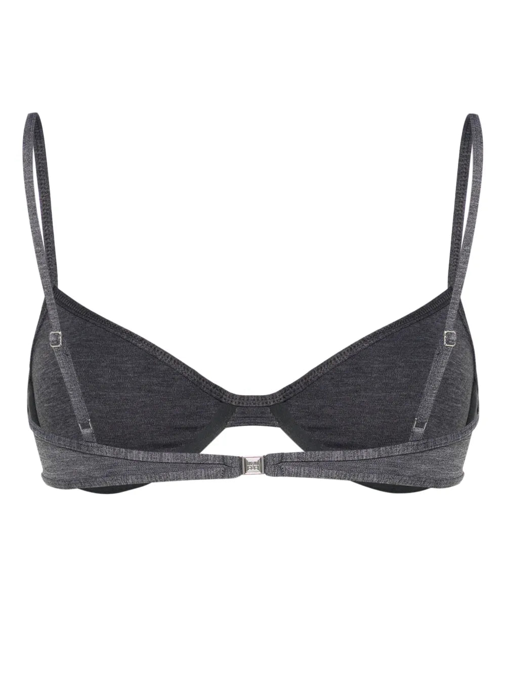 Mélange-Effect Bikini Top
