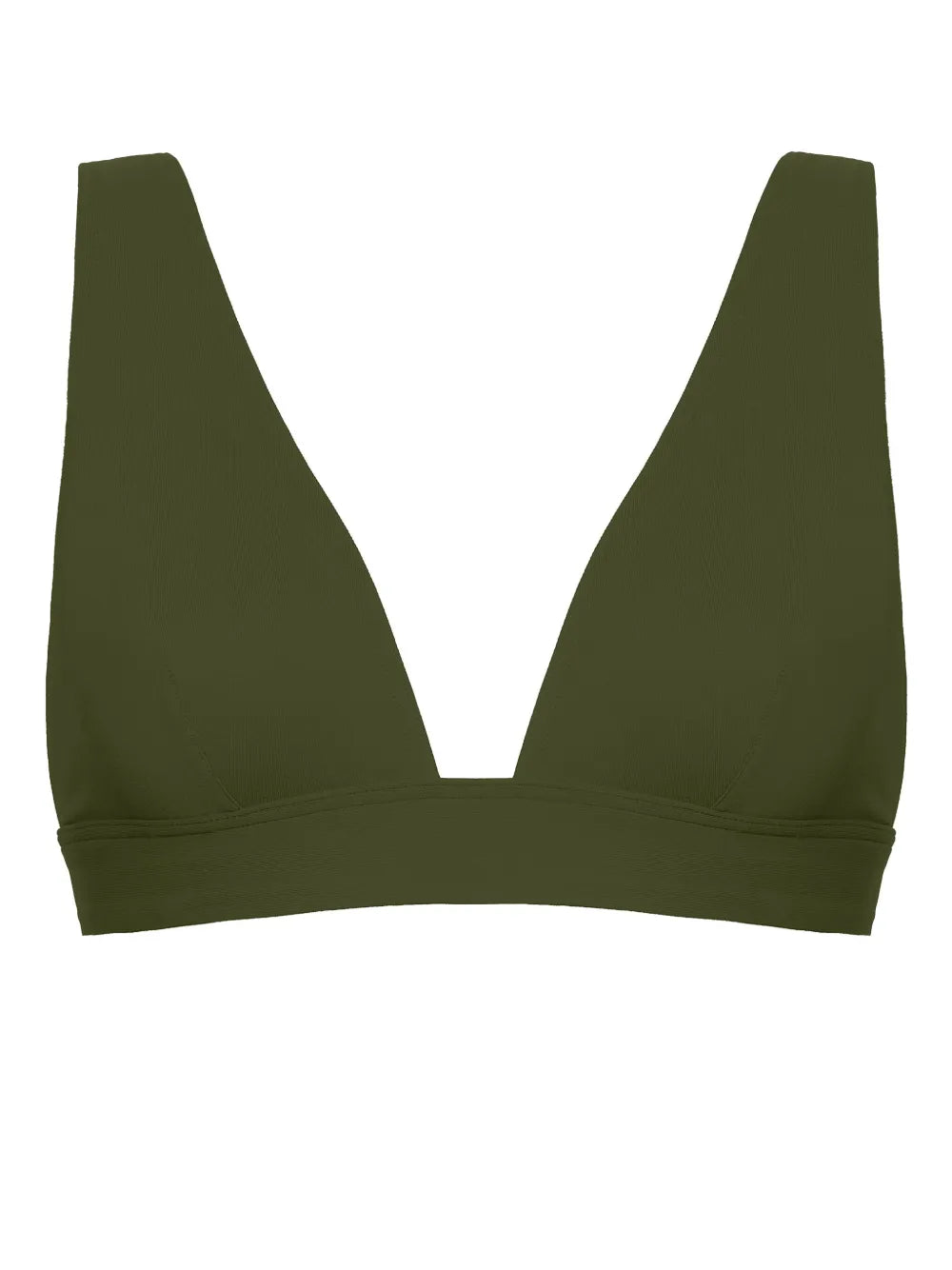 Chrome Triangle-Cup Bikini Top