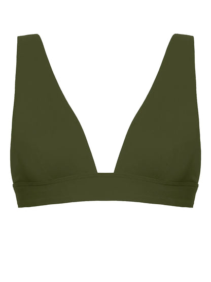 Chrome Triangle-Cup Bikini Top