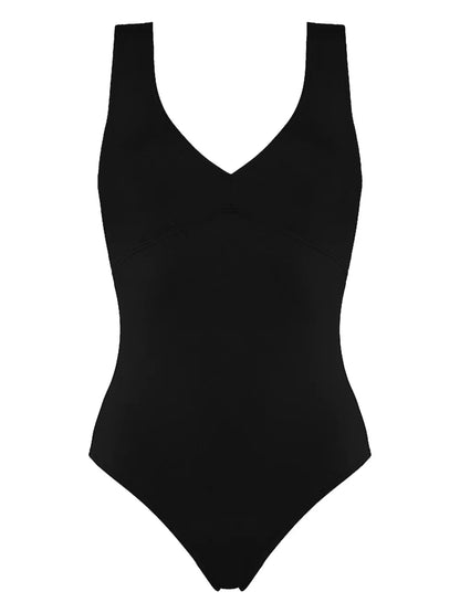 Hold Up V-Neck Swimsuit