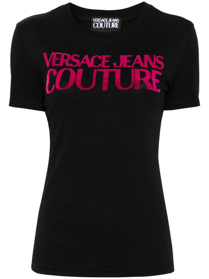 Logo-Flocked Cotton T-Shirt