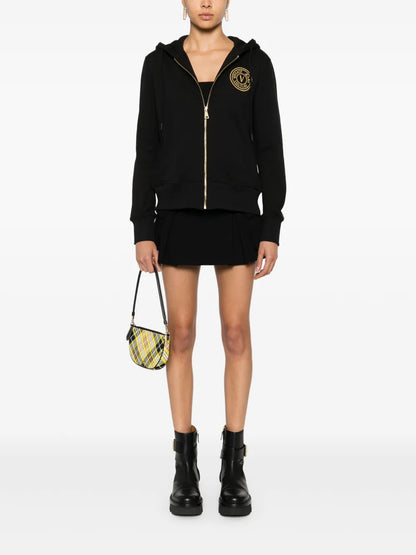 Logo-Embroidered Zip-Up Hoodie