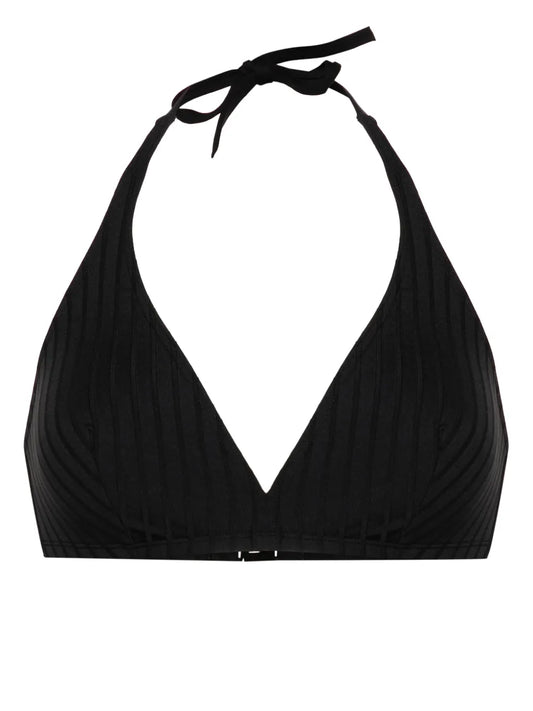 Ribbed Halterneck Bikini Top