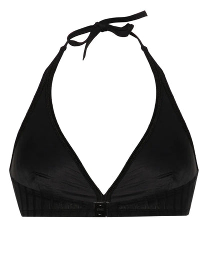 Ribbed Halterneck Bikini Top