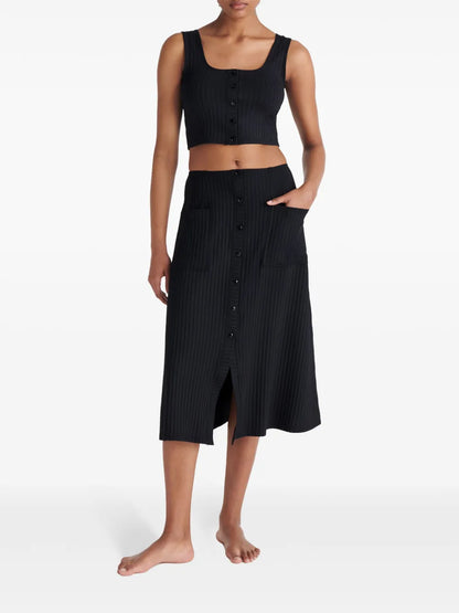 Copacabana Ribbed Midi Skirt