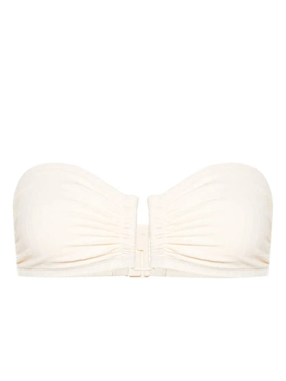 Ribbed Bandeau Bikini Top
