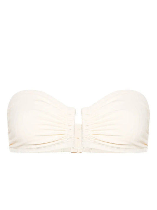 Ribbed Bandeau Bikini Top