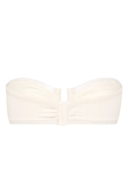 Ribbed Bandeau Bikini Top