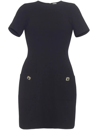 Flynn Wool Crepe Mini Dress