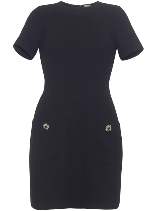 Flynn Wool Crepe Mini Dress