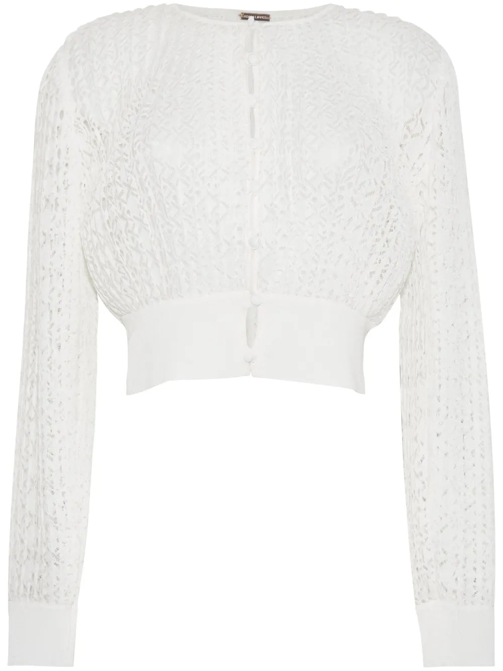 Open-Knit Cropped Cardigan