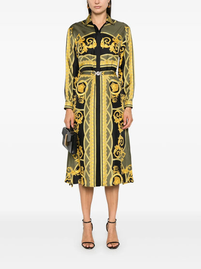 La Coupe Des Dieux Silk Shirt Dress