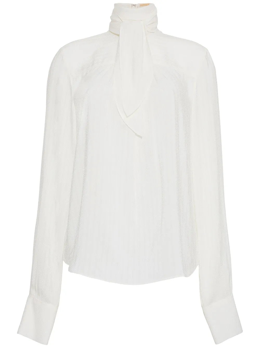 Leigh Petite Point-Jacquard Blouse