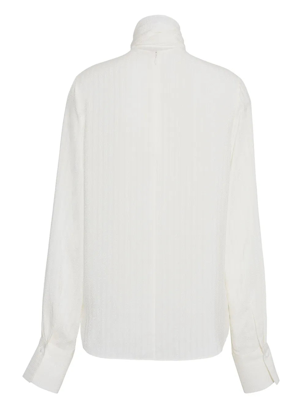 Leigh Petite Point-Jacquard Blouse