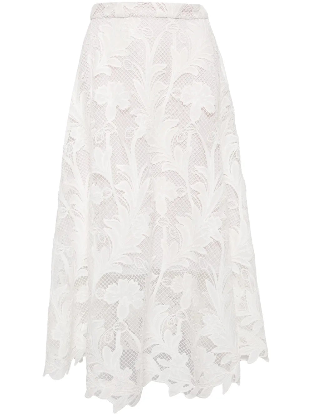 Gardenia Lace-Detailing Skirt