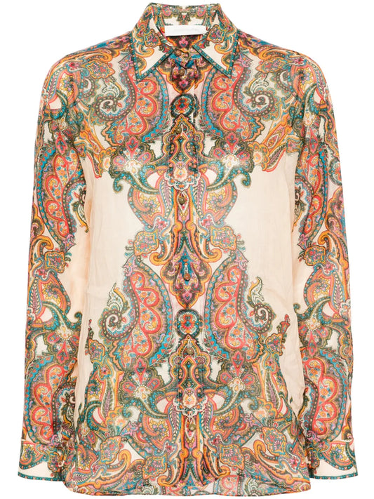 Ottie Paisley-Print Shirt