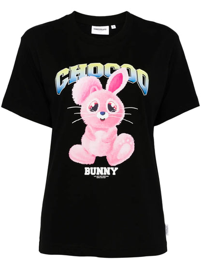 Bunny-Print Cotton T-Shirt