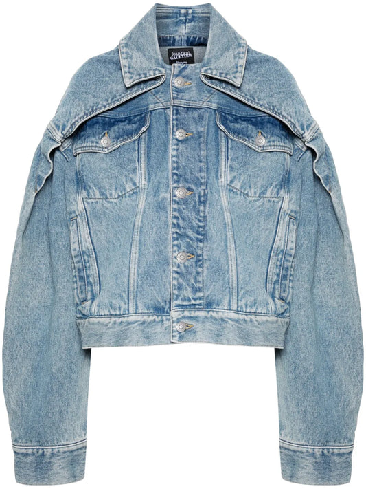 Detachable-Panels Denim Jacket