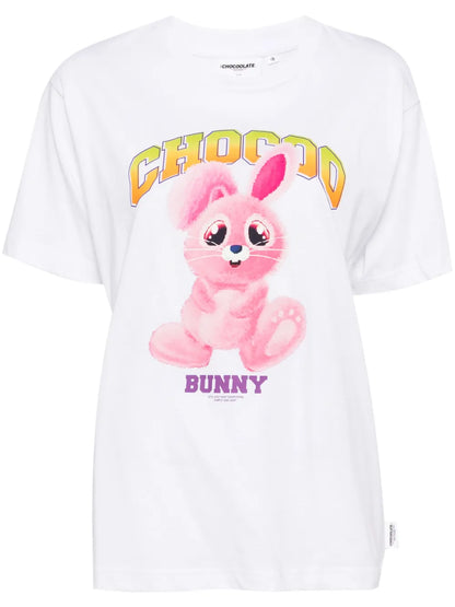 Bunny-Print Cotton T-Shirt