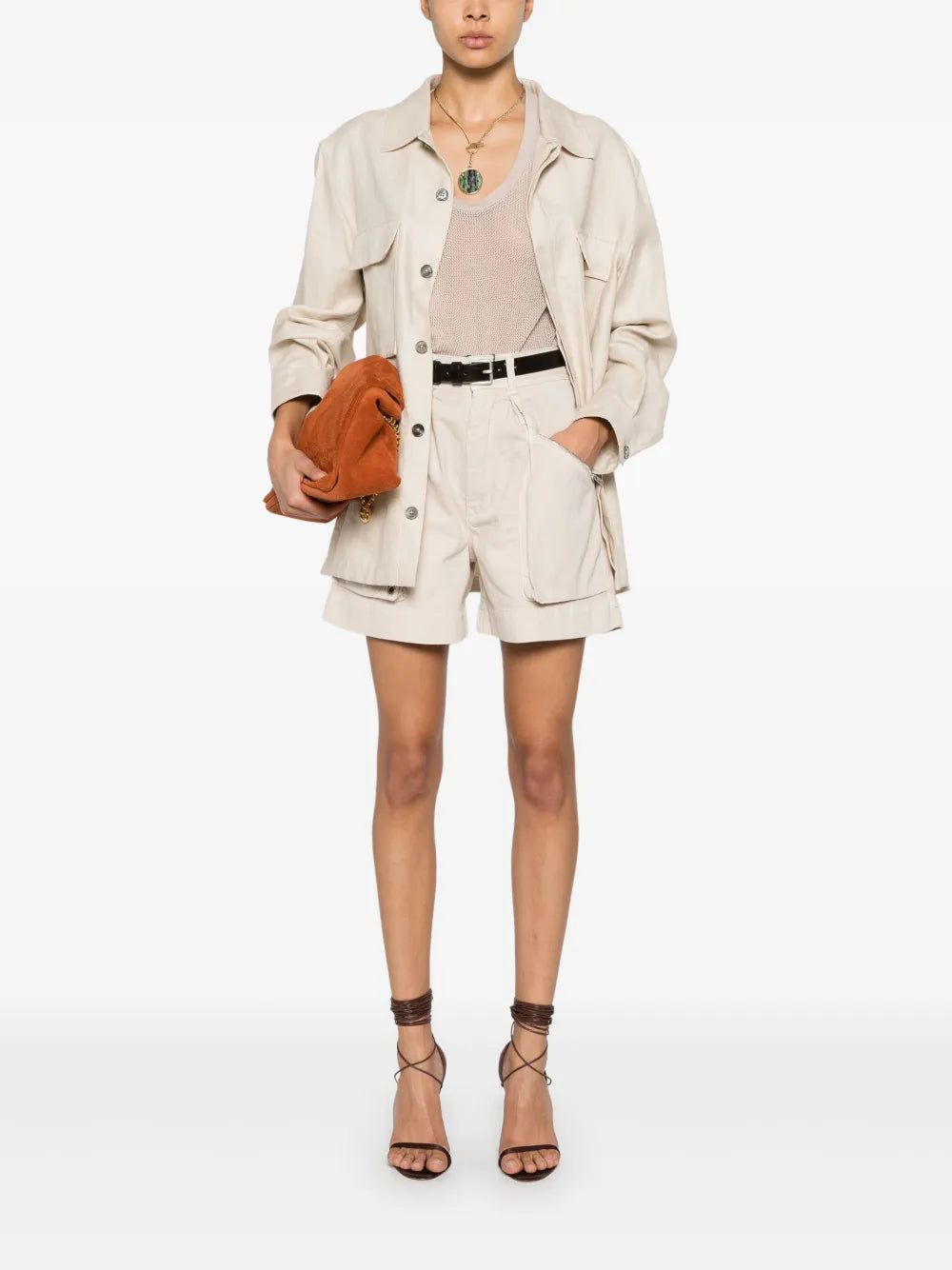 Jeliano High-Waisted Shorts