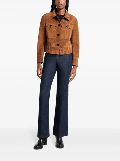 Cropped Suede Jacket