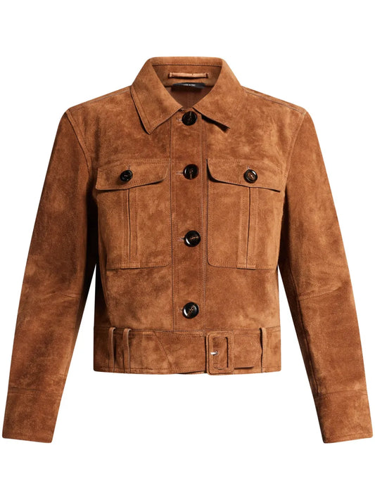 Cropped Suede Jacket
