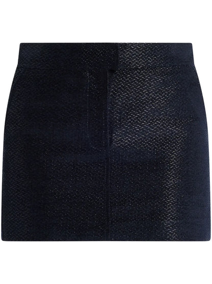 Woven-Design Mini Skirt