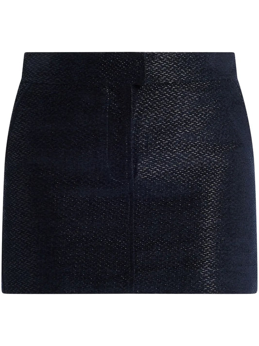 Woven-Design Mini Skirt