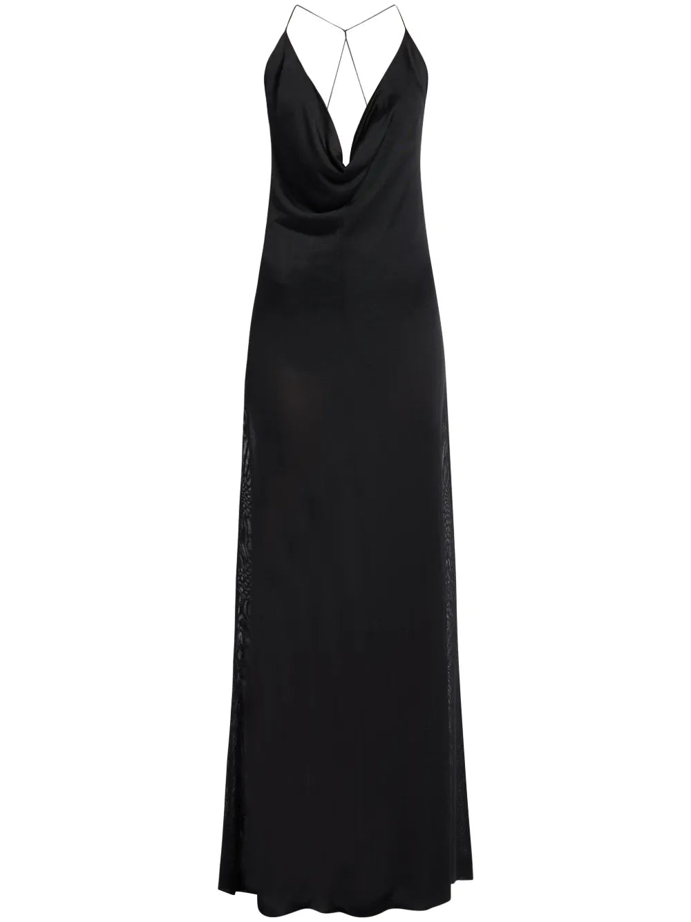 Semi-Sheer Long Dress