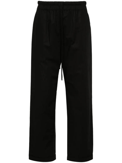 Drawstring Poplin Trousers